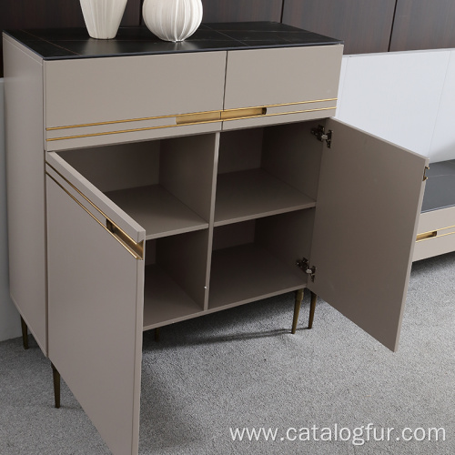 Modern buffet cabinet wooden sideboard minimalist buffet table for living room